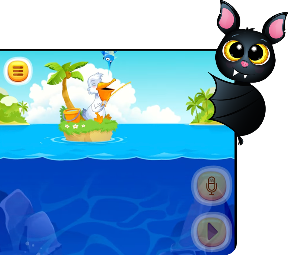 Speech therapist and child doing exercises with mouths open